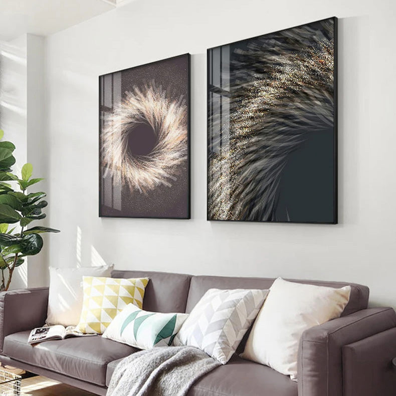 Modern Aesthetics Industrial Abstract Wall Art Fine Art Canvas Prints Minimalist Pictures For Living Room Dining Room Boutique Hotel Room Art Decor