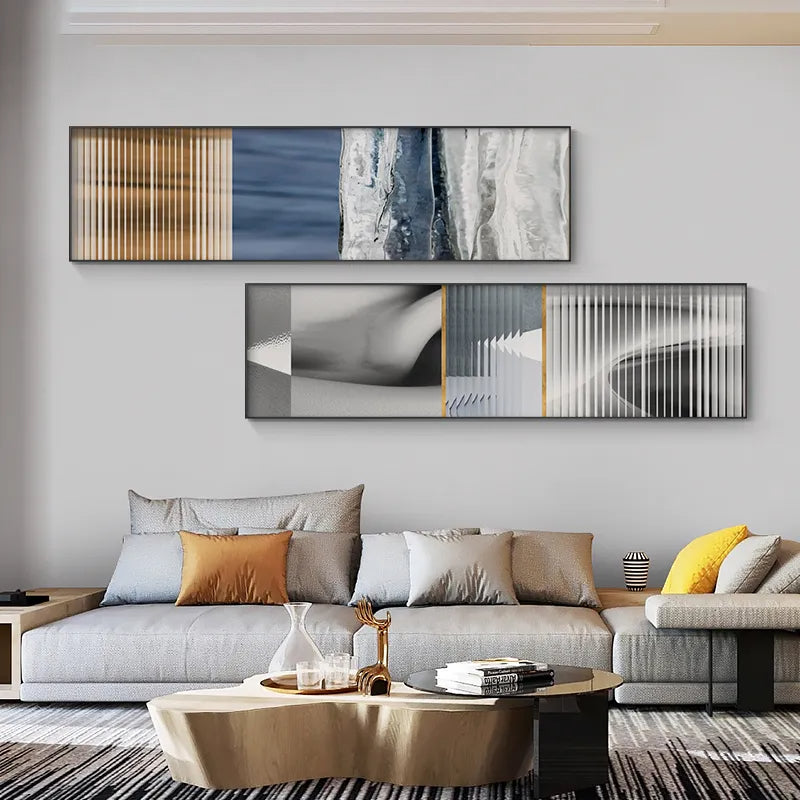 Modern Industrial Abstract Wide Format Wall Art Fine Art Canvas Prints Living Room Pictures For Above The Sofa Prints For Above The Bed