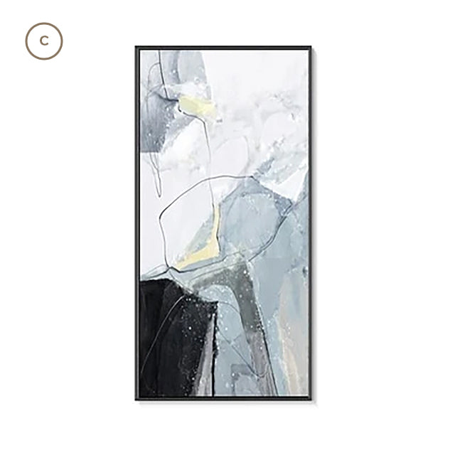 Modern Nordic Abstract Elements Vertical Format Wall Art Fine Art Canvas Prints Wide Format Pictures For Entrance Hallway Living Room Home Office Decor