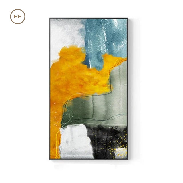 Modern Nordic Abstract Elements Vertical Format Wall Art Fine Art Canvas Prints Wide Format Pictures For Entrance Hallway Living Room Home Office Decor