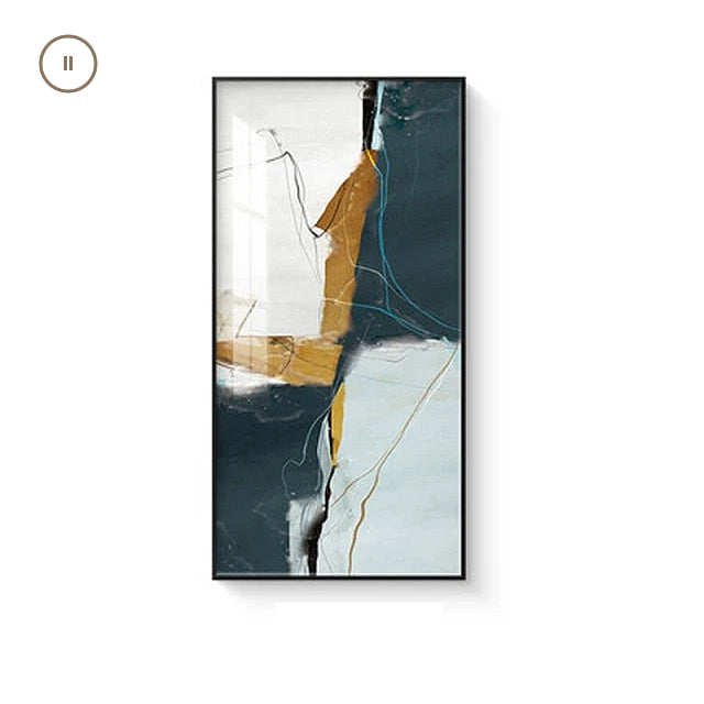 Modern Nordic Abstract Elements Vertical Format Wall Art Fine Art Canvas Prints Wide Format Pictures For Entrance Hallway Living Room Home Office Decor