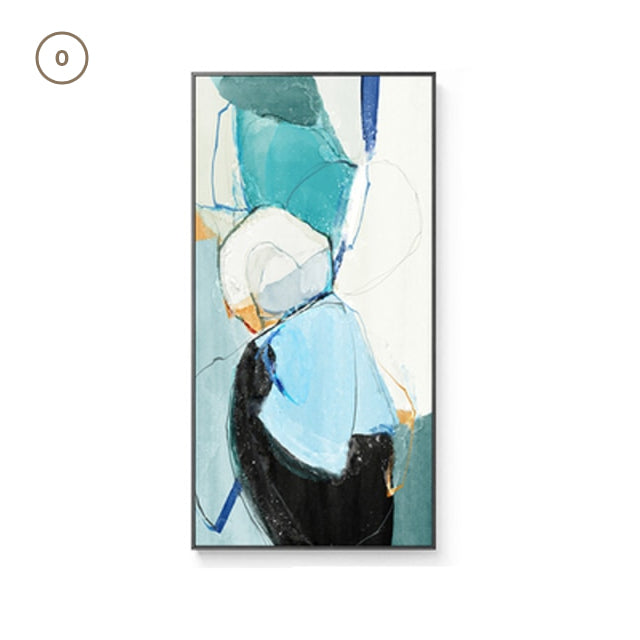 Modern Nordic Abstract Elements Vertical Format Wall Art Fine Art Canvas Prints Wide Format Pictures For Entrance Hallway Living Room Home Office Decor