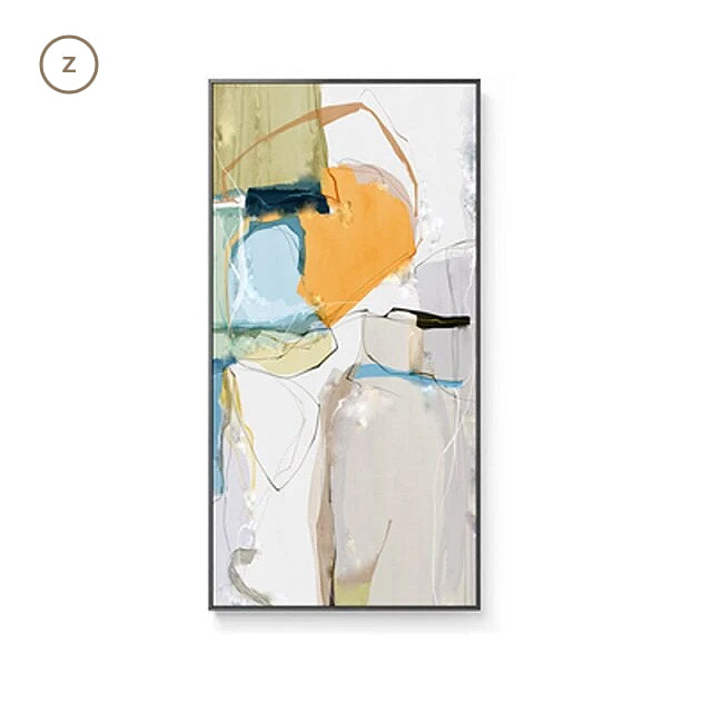 Modern Nordic Abstract Elements Vertical Format Wall Art Fine Art Canvas Prints Wide Format Pictures For Entrance Hallway Living Room Home Office Decor