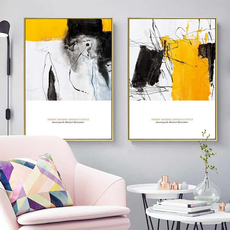 Modern Colorful Abstract Nordic Fine Art Canvas Prints Contemporary Wall Art Nordicwallart Com