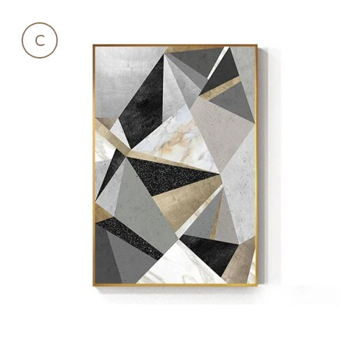 Modern Geometric Wall Art Fine Art Canvas Prints Stylish Abstract Pict –