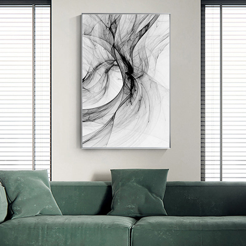 Modern Minimalist Design Black White Abstract Wall Art Fine Art Canvas Prints Pictures For Luxury Loft Living Room Nordic Home Office Interior Decor