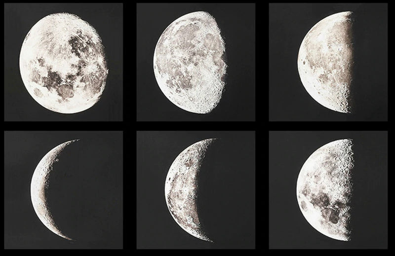Правильная форма луны. Форма Луны. Разные формы Луны. Растущая Луна. Луна в разных стадиях.