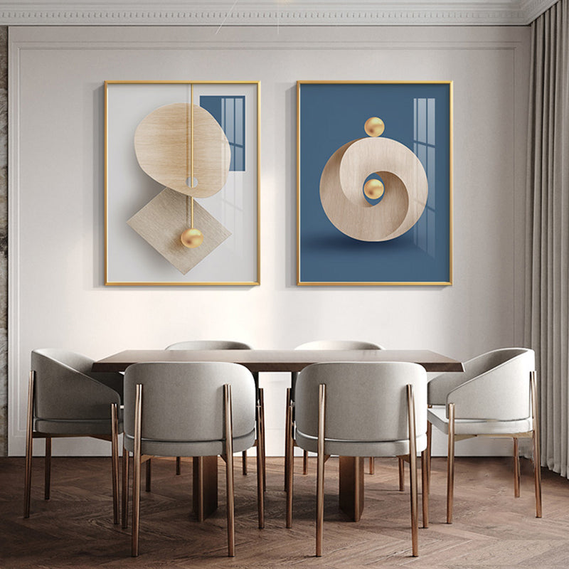 Nordic Abstract Spherical Geometric Wall Art Fine Art Canvas Prints Go –