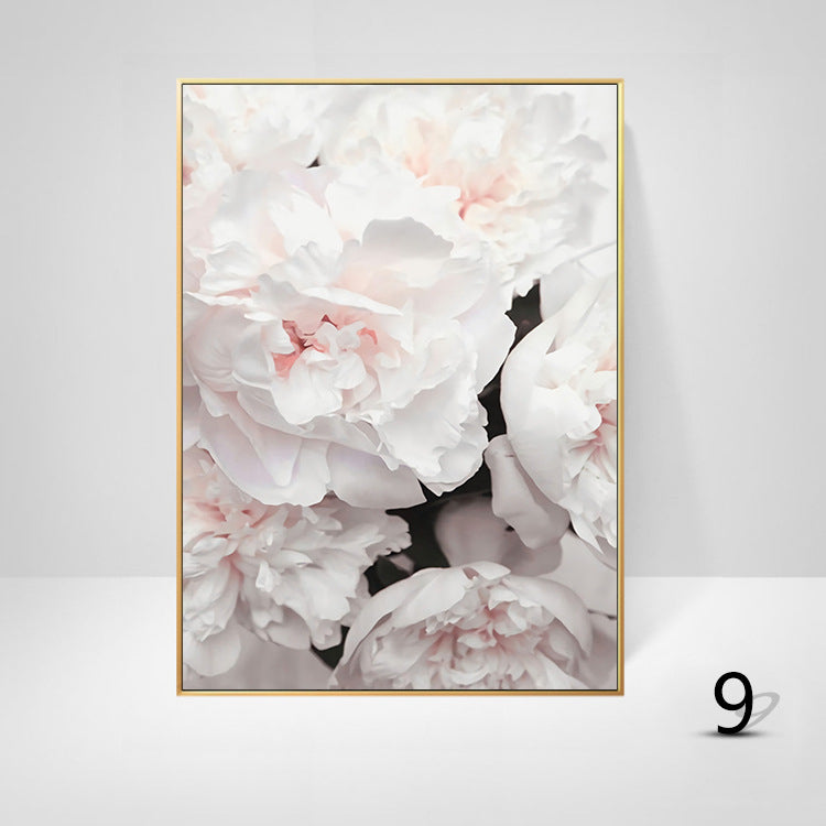 Pink Peony Flowers Paintings Posters Nordic Home Decor Oil Painting Posters And Prints Living Room Home Decor Canvas Wall Art