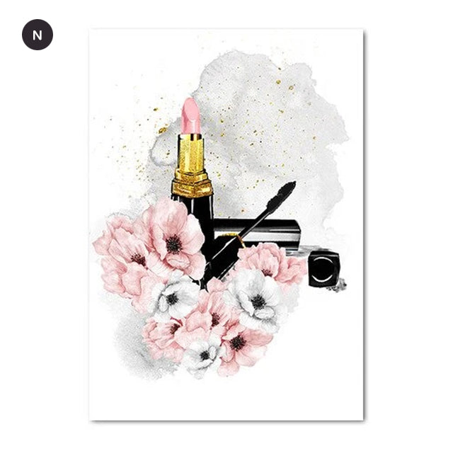 Chanel Print Paris in Pink Paris Wall Art Fashion 