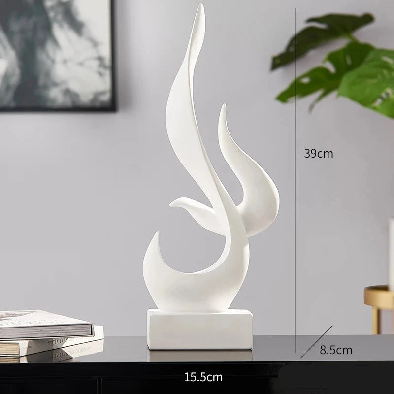 Light Luxury Flowing Abstract Sculpture Ornaments Art Pieces For Living Room Coffee Table Mantelpiece Dining Room Table