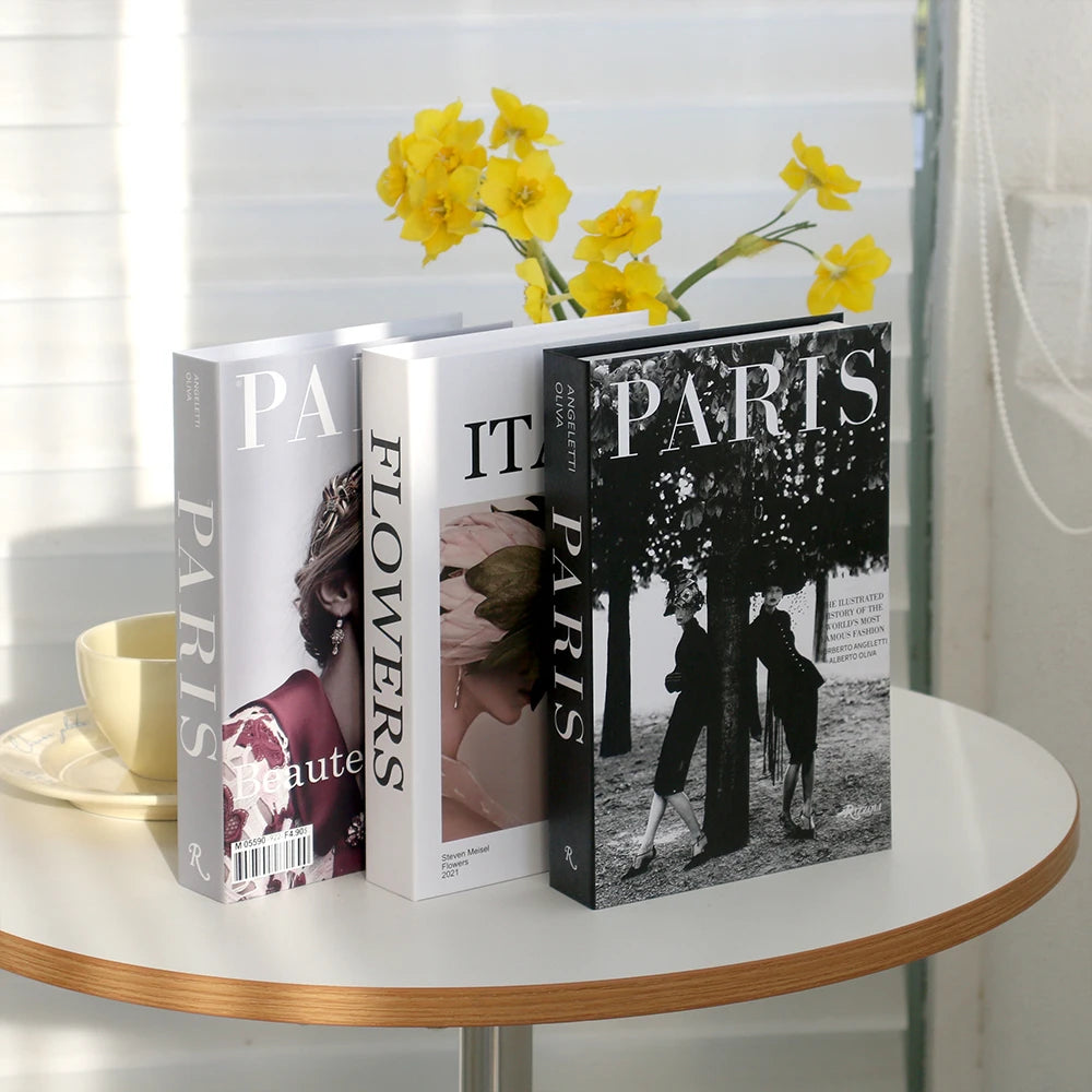 Fashionable Faux Book Boxes For Living Room Coffee Table Bookcase Decoration Props For Stylish Contemporary Light Luxury Home Decor