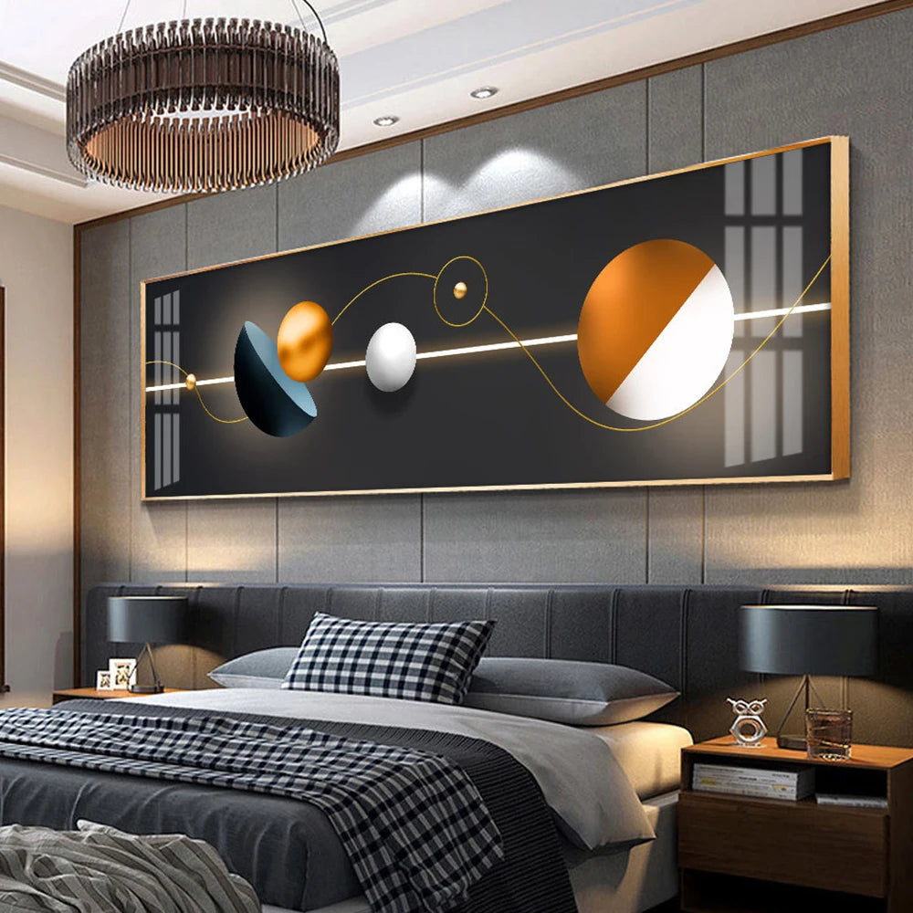 Modern Aesthetics Abstract Geometry Wall Art Fine Art Canvas Prints Wide Format Pictures For Above The Bed Pictures For Above The Sofa