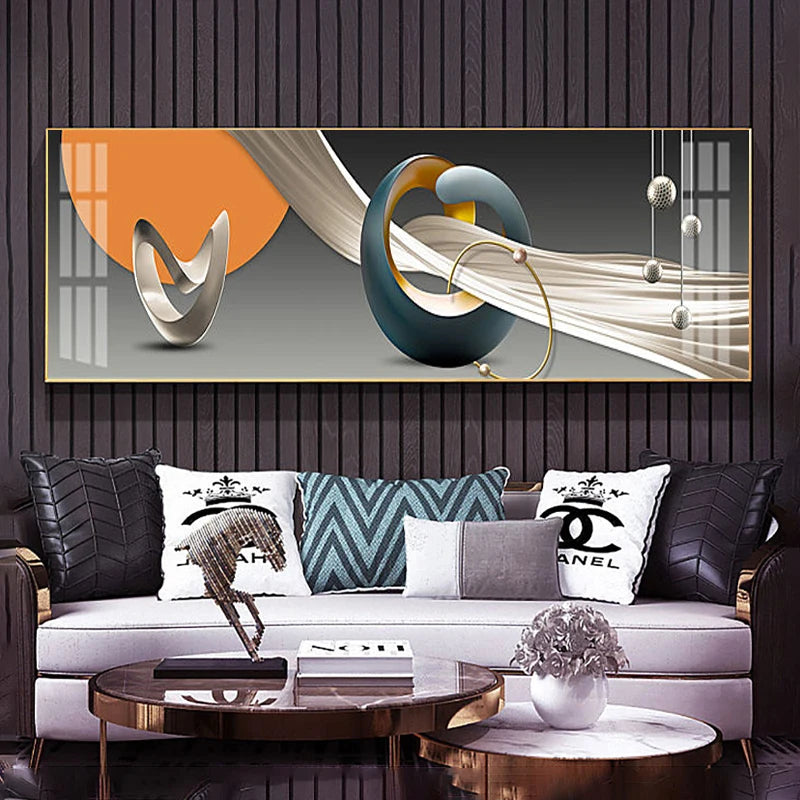 Modern Aesthetics Abstract Geometry Wall Art Fine Art Canvas Prints Wide Format Pictures For Above The Bed Pictures For Above The Sofa