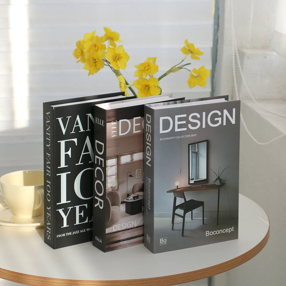 Fashionable Faux Book Boxes For Living Room Coffee Table Bookcase Decoration Props For Stylish Contemporary Light Luxury Home Decor