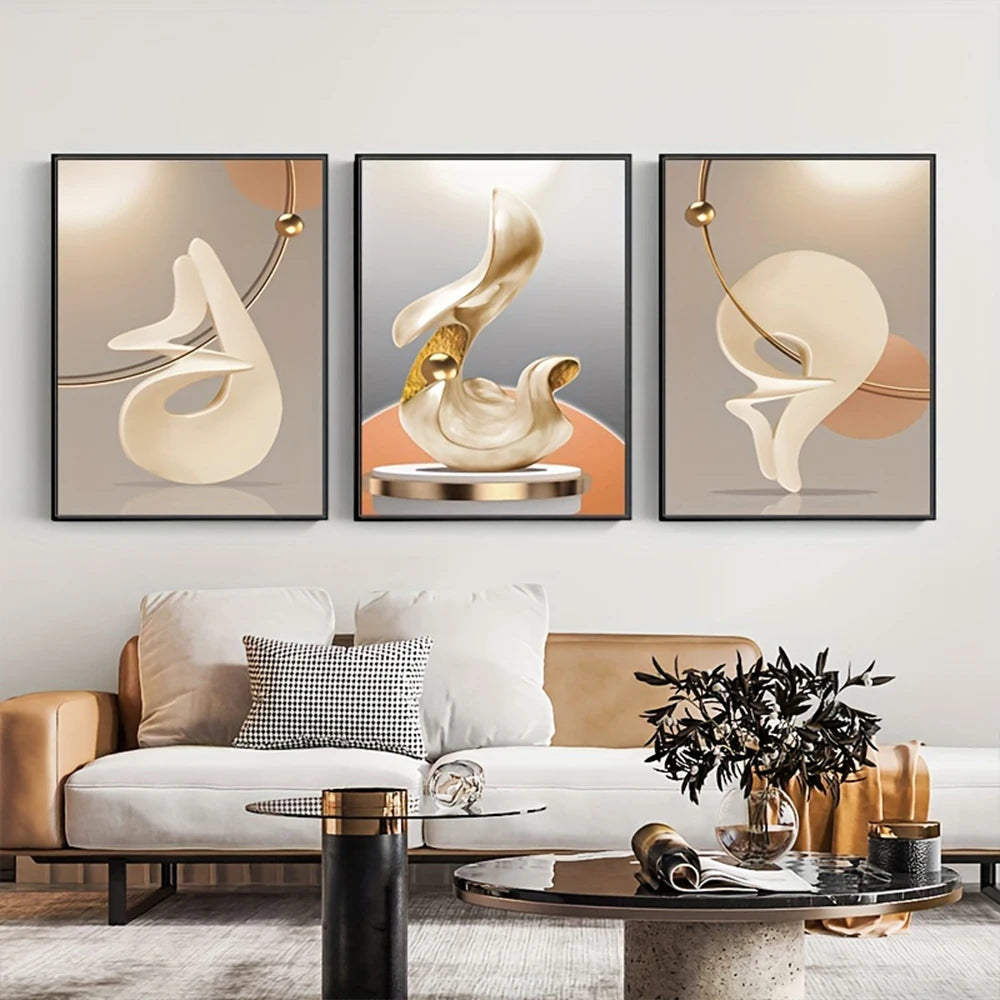 Modern Aesthetics Abstract Still Life Wall Art Fine Art Canvas Prints Light Luxury Pictures For Living Room Dining Room Home Office Decor