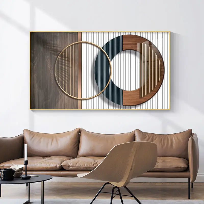 Modern Abstract Architectural Artforms Wall Art Fine Art Canvas Prints Black Brown Golden Beige Pictures For Luxury Loft Living Room Lifestyle Art Decor