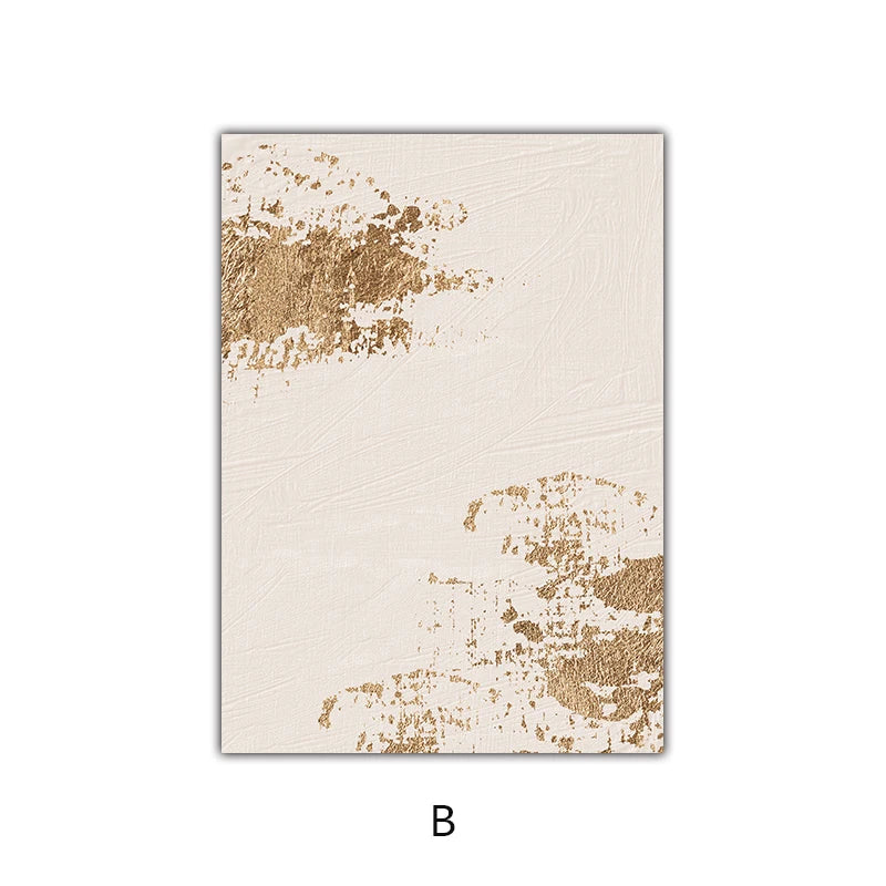 Pink Beige Golden Abstract Wall Art Fine Art Canvas Prints Pictures For Modern Living Room Bedroom Hotel Room Art Decor