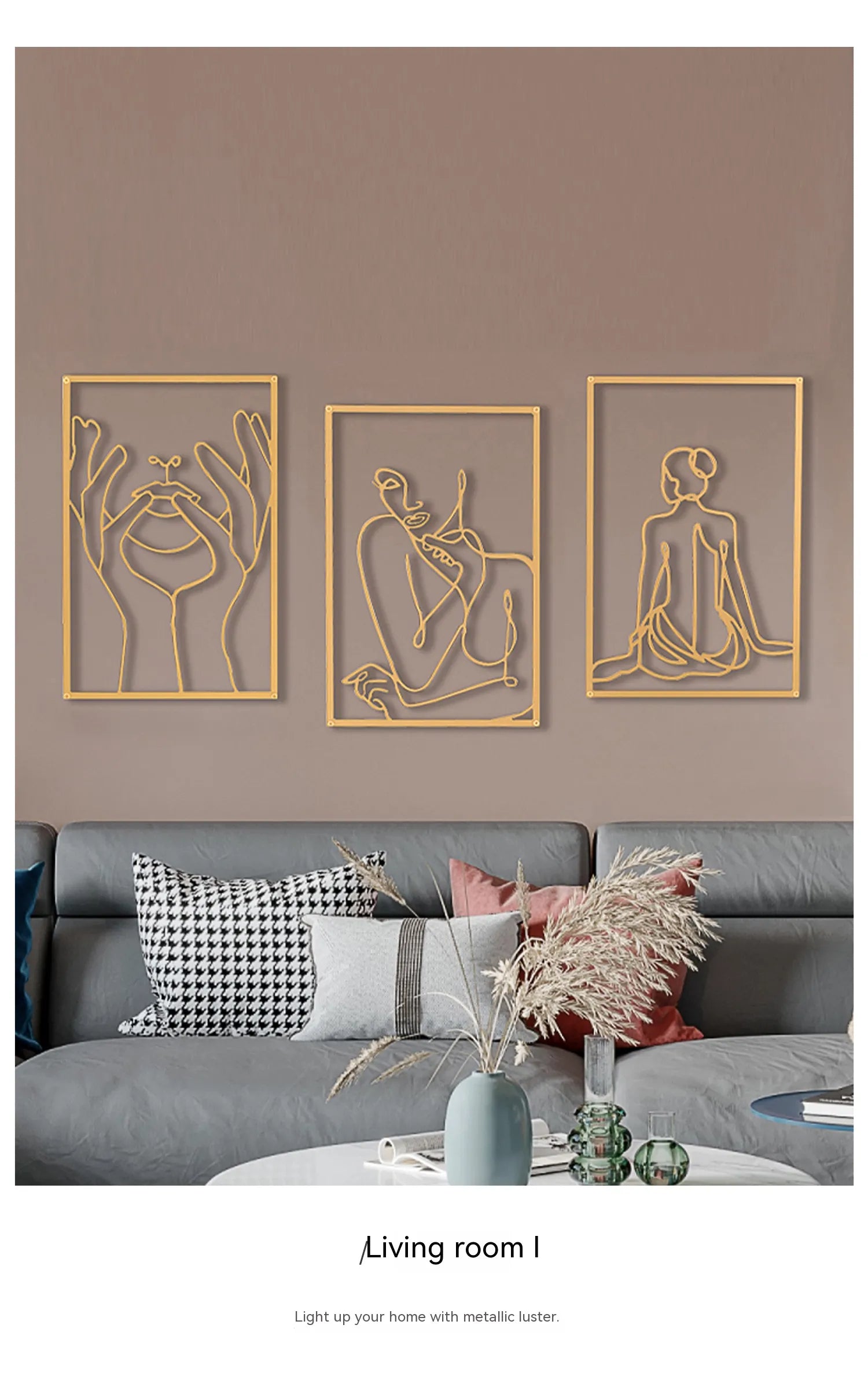 Simple Metalwork Line Art Figure Art Abstract Minimalist Wall Decoration For Bedroom Living Room Scandinavian Interior Design Home Decor