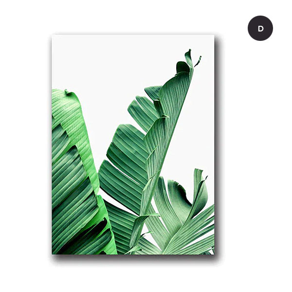 Tropical Palm Leaves Catching The Breeze Botanical Wall Art Nordic Style Fine Art Canvas Prints For Living Room Dining Room Modern Home Decor