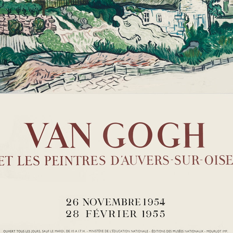 Vincent Gogh en Provence Exhibition Poster Wall Art Fine Art Canvas Prints Vintage Style Gallery Wall Pictures For Living Room Dining Room Nordic Home Decor