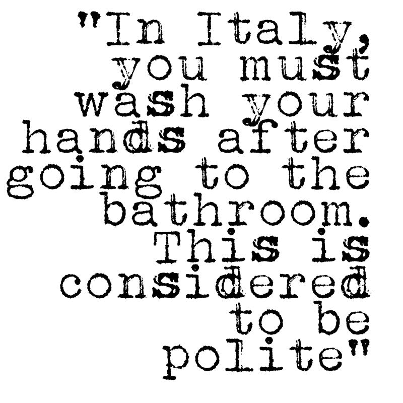 Wash Your Hands Bathroom Quote Wall Art Picture Fine Art Canvas Print Black & White Minimalist Typewritten Typographic Wall Art For Washroom Bathroom Decor