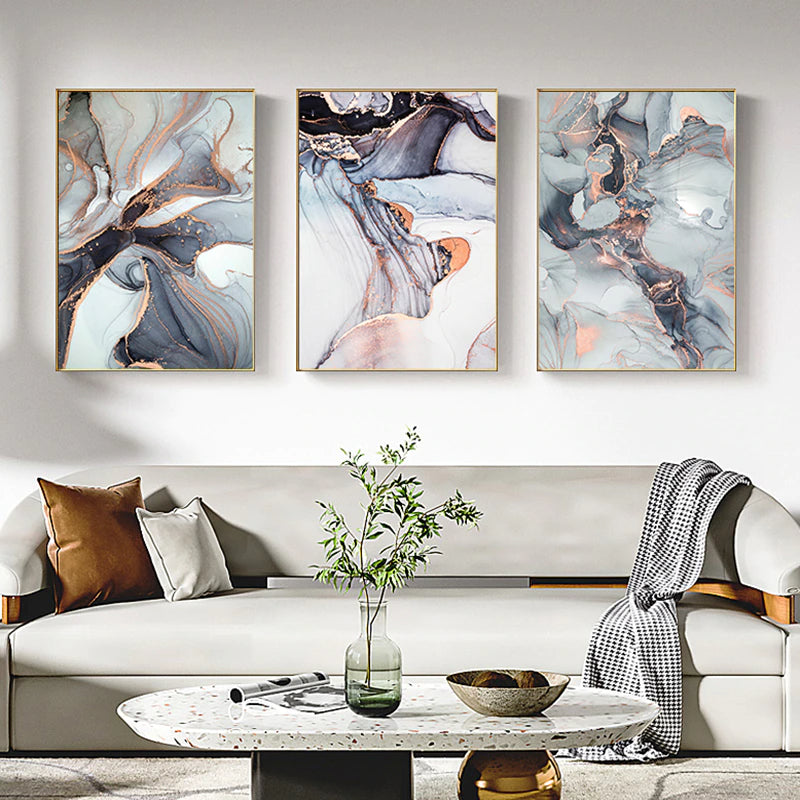 Watercolor Marble Stone Picture Canvas Painting Wall Art Modern Abstract Fashion Posters and Prints for Home Living Room Decor