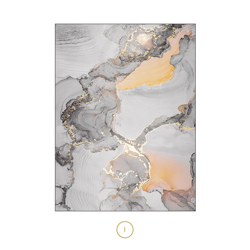 Abstract Liquid Marble Print Wall Art Fine Art Canvas Prints Chic Fashion Pictures For Modern Living Room Bedroom Home Office Interior Decor