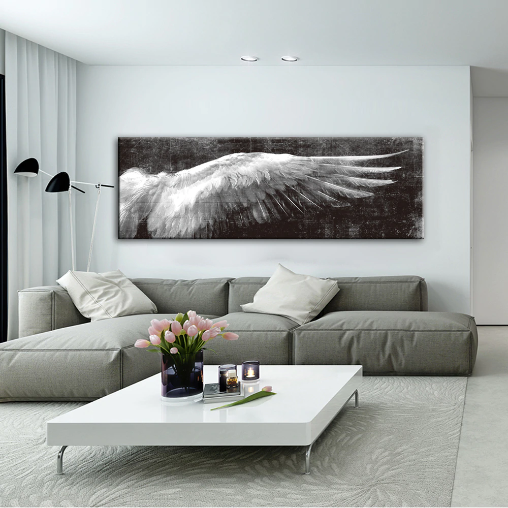 Wings Of An Angel Wall Art Vintage Fine Art Canvas Print Classic Posters For Living Room Bedroom Picture For Modern Home Interior Design
