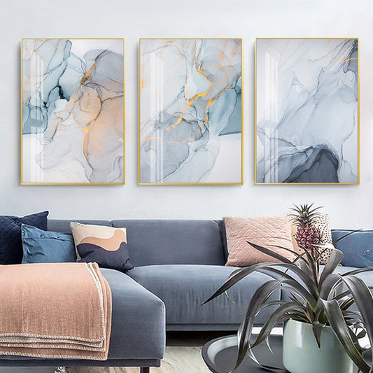 Scandinavian Abstract Wall Art Fine Art Canvas Prints Natural Hues Neu –