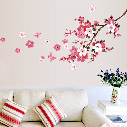 Wild Meadow Watercolor Floral Wall Decals Removable PVC Vinyl Wall Sti –