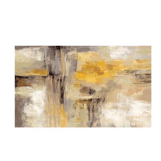 Big Size Modern Abstract Wall Art Fine Art Canvas Prints Golden Brown Nordicwallart Com