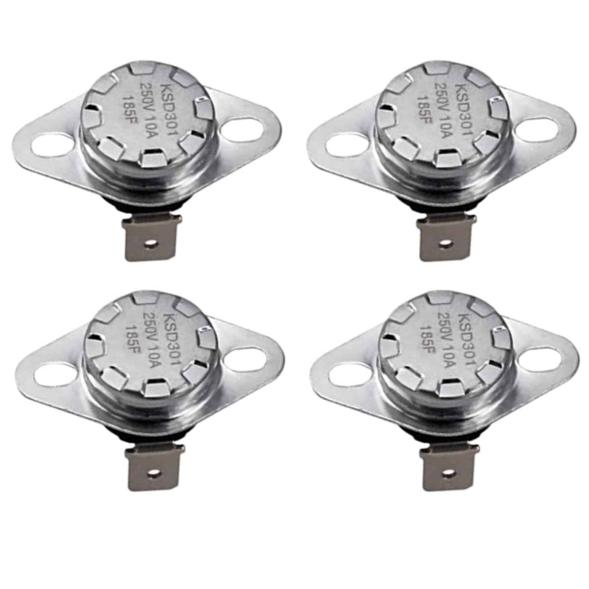 Dryer Thermal Fuse Compatible with Top Brand Replacement with PS2038378, WP35001087 (4-Pack)