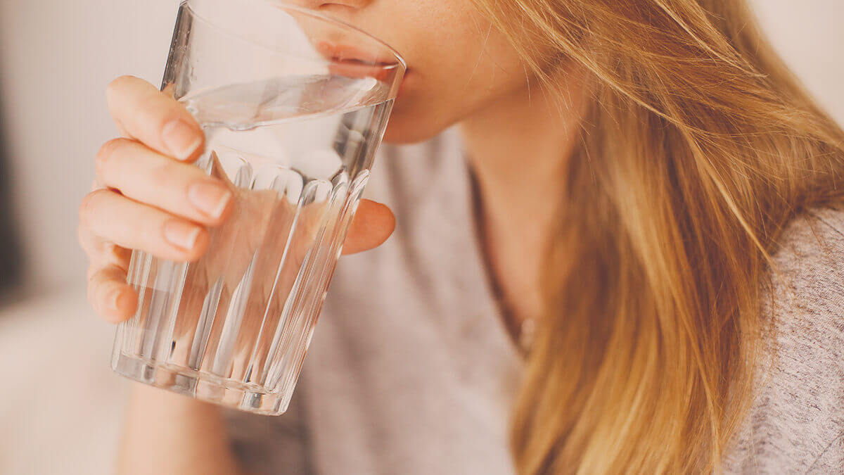 Drinking plenty of water is a good way to keep UTIs at bay