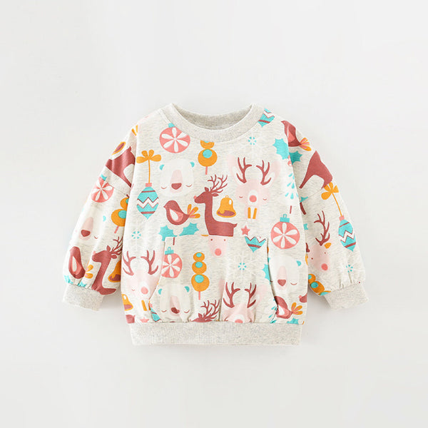 Girl Duck Print With Sensible Choice Letter Print Round-Collar Short-S –  Cityhome