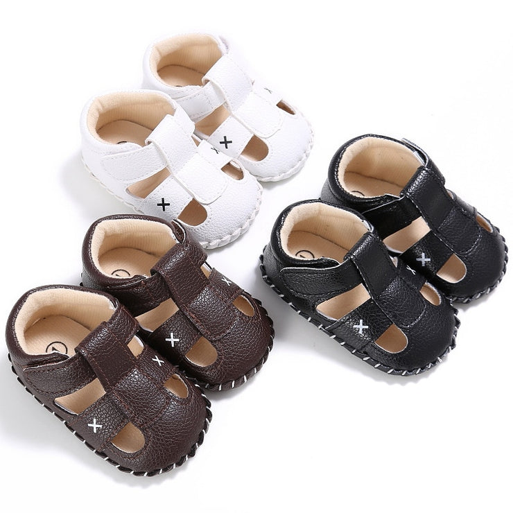 leather t bar baby shoes