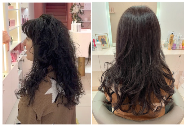 Glam Seamless before and after tape-ins journey