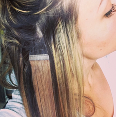 Tape in hair extensions