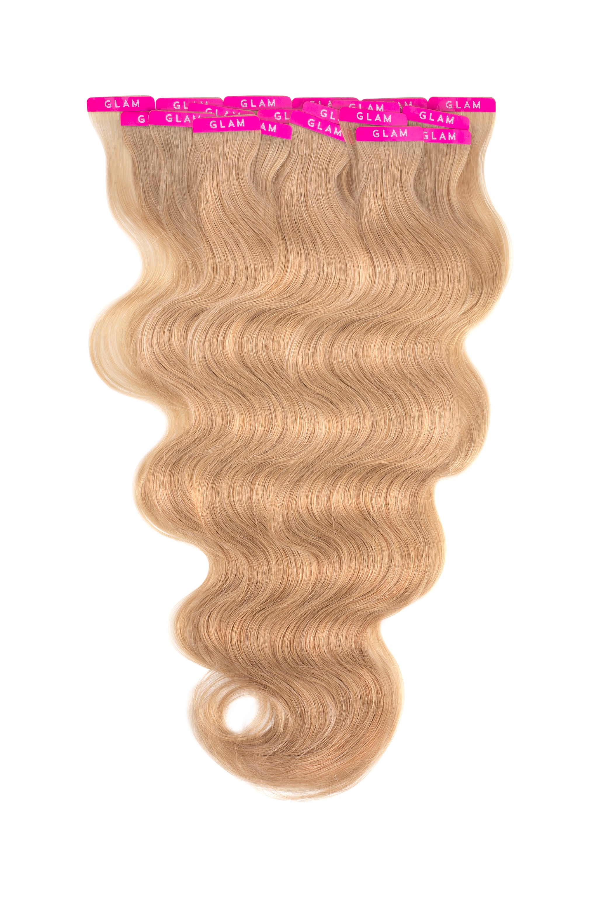 Dirty Blonde Beach Wave Tape In Hair Extensions Glam Seamless