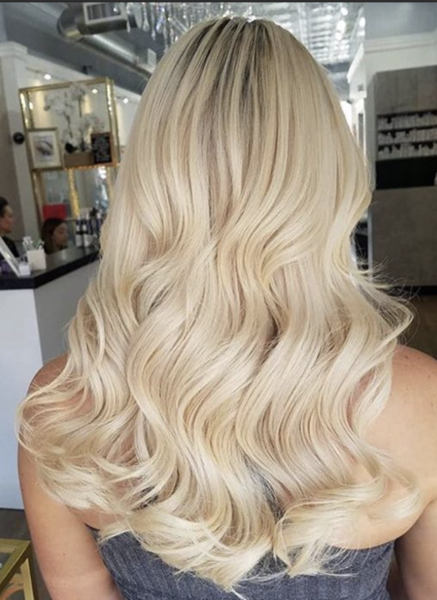 blond hair extensions long