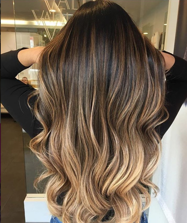 Ombre Color Melt Glam Seamless Hair Extensions