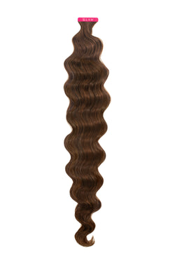 Chocolate Brown (3) Wavy Tape-In Extension