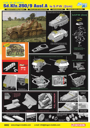 1/35 Sd.Kfz.251/23 Ausf.D Reconnaissance Vehicle – Cyber Hobby