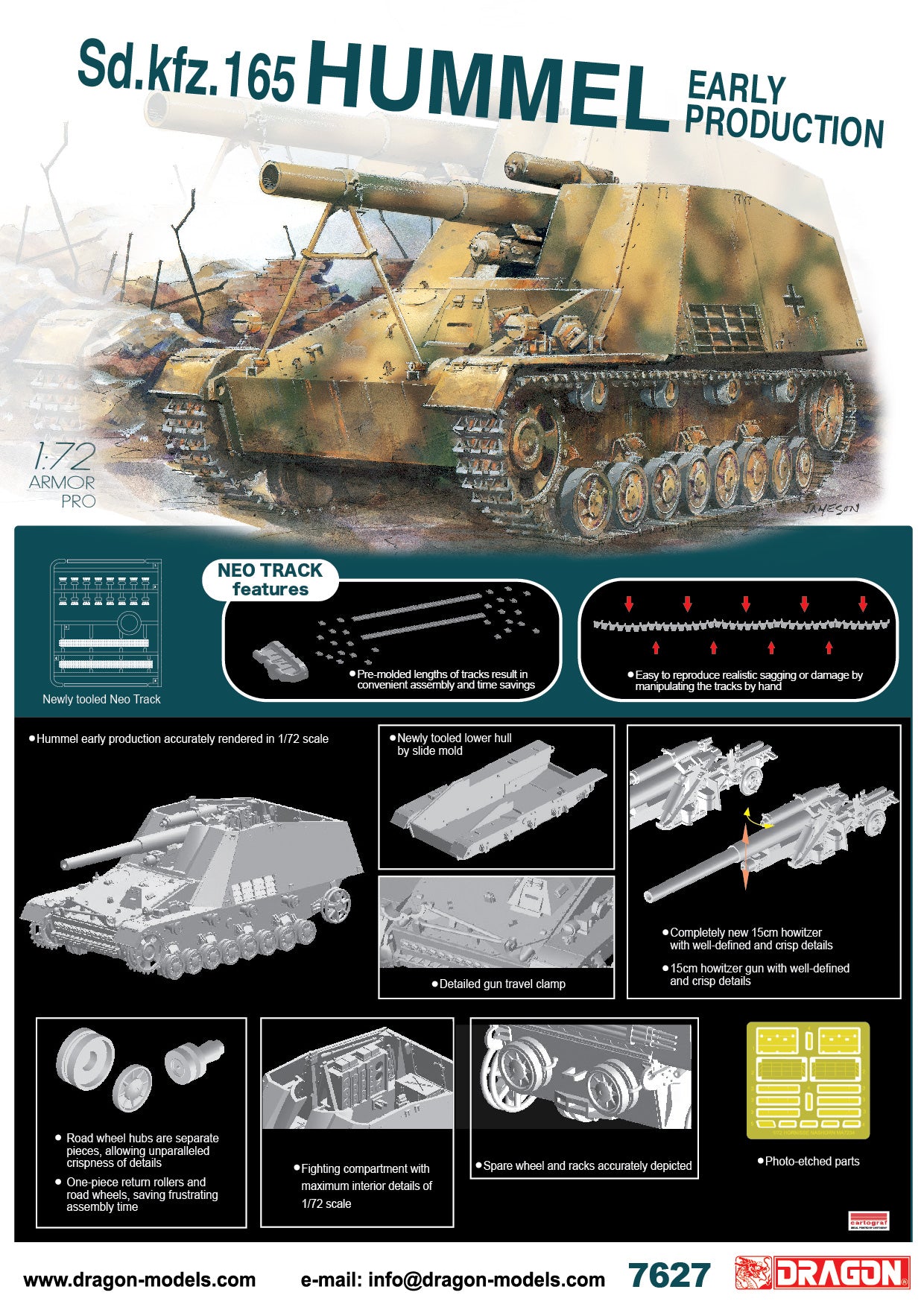 1/72 Hummel Early Production w/Neo – Cyber Hobby