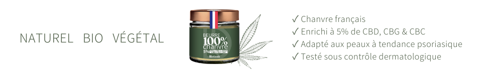 Le Beurre chanvre et CBD de Biotanie