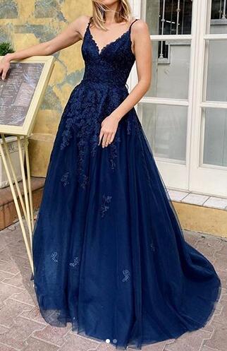 Long Prom Dress With Applique ,Fashion Dance Dress,Sweet 16 Quinceaner ...