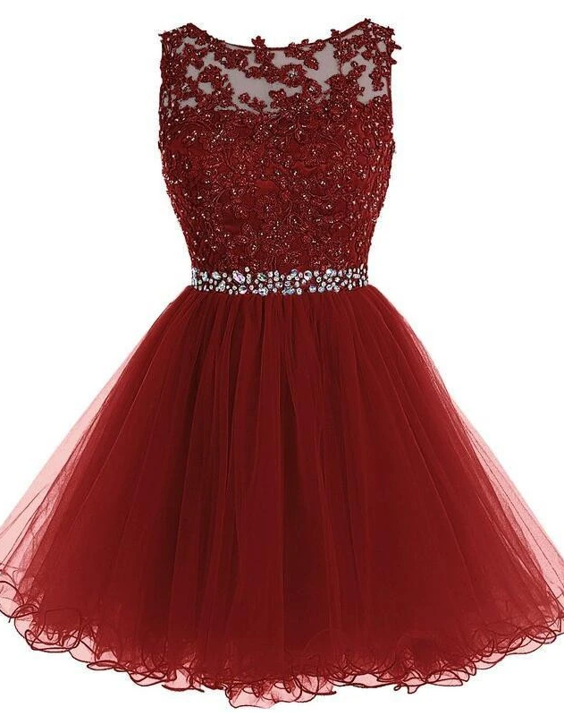 Homecoming Dress with Applique and Beading, Popular Short Prom Dress P ...