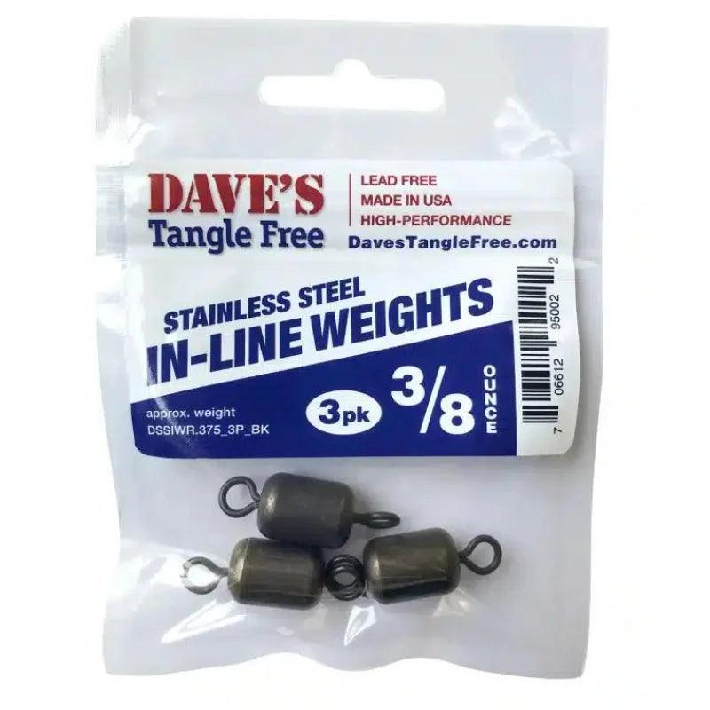 Dave's Tangle Free Steel Stick Fishing Weights  Grab-n-Go Packs - Willapa  Outdoor – Willapa Marine & Outdoor