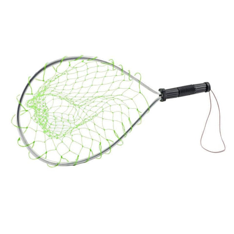Eagle Claw Wood Trout Net with Rubberized Netting