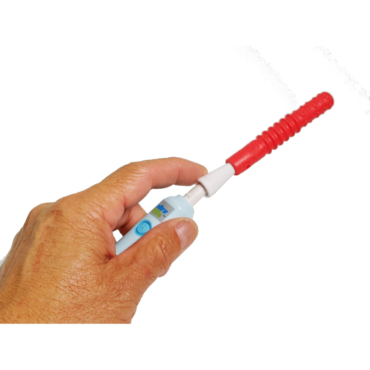 VibraZilla Sensory Vibration Handle with Textured Red Zilla Jr Tube VI